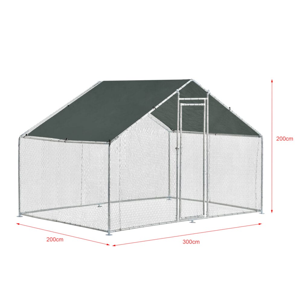 Freilaufgehege Wels 3x2x2m mit Sonnenschutz