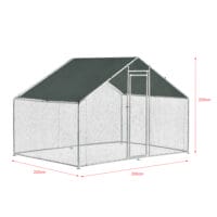 Freilaufgehege Wels 3x2x2m mit Sonnenschutz