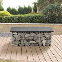 Gabionenbank Friesland WPC 100x45x30 cm Grau