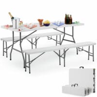 Garten Sitzgarnitur Festbank ~ klappbar