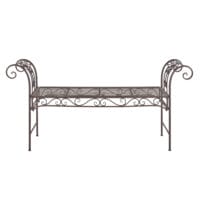 Gartenbank Cossila 70x147x46 cm Edelrost-Braun