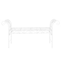 Gartenbank Cossila 70x147x46 cm Weiss