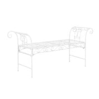 Gartenbank Cossila 70x147x46 cm Weiss