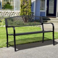 Gartenbank Metall 2-Sitzer Metallbank 127cm
