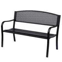 Gartenbank Metall 2-Sitzer Metallbank 127cm
