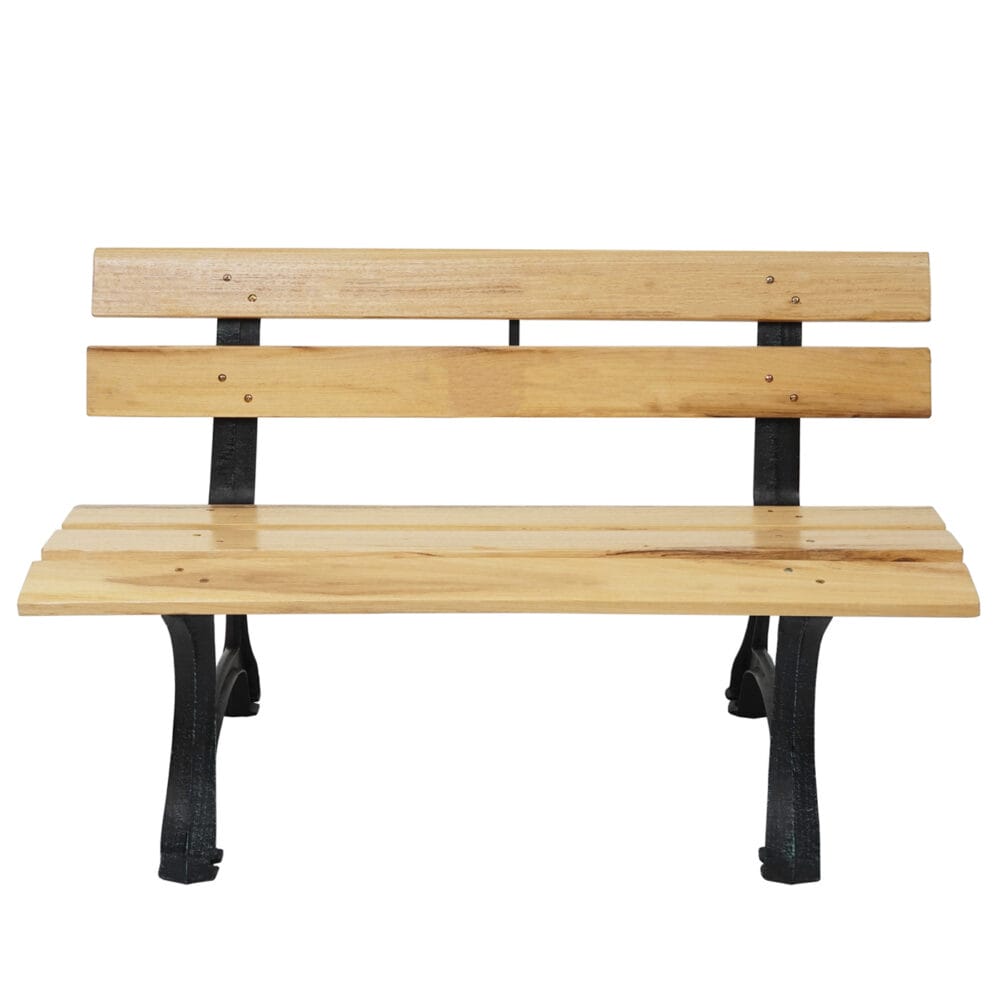 Gartenbank Profi Gusseisen 3 Sitzer 170cm natur - Holzstärke 3cm