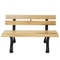Gartenbank Profi Gusseisen 3 Sitzer 170cm natur - Holzstärke 3cm
