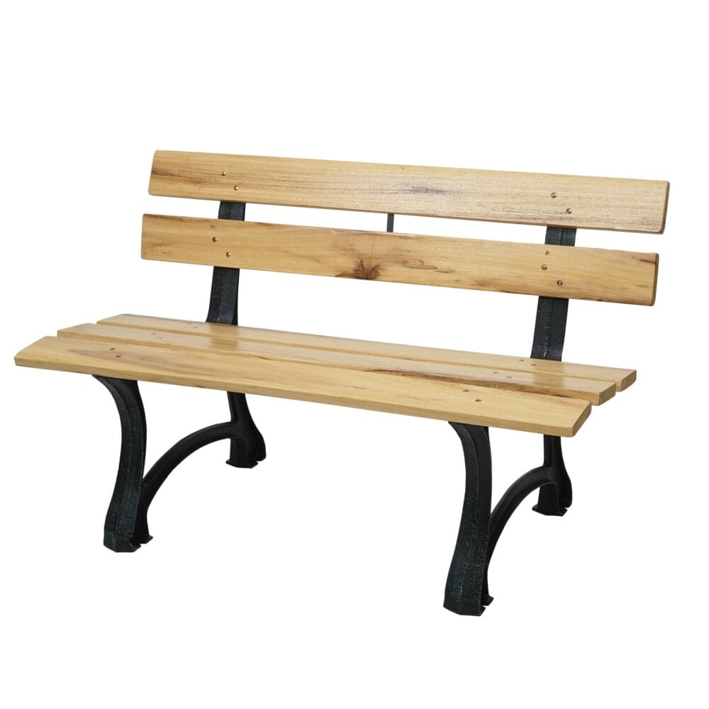 Gartenbank Profi Gusseisen 3 Sitzer 170cm natur - Holzstärke 3cm