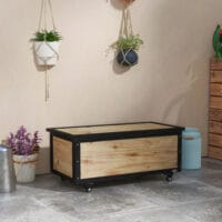 Gartenbox Holz Kissenbox 121L 100x50x43cm