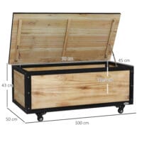 Gartenbox Holz Kissenbox 121L 100x50x43cm