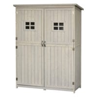 Gartenschrank Holz Geräteschrank Pultdach 127.5x50x164cm