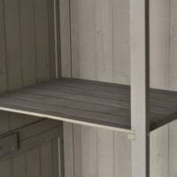 Gartenschrank Holz Geräteschrank Pultdach 127.5x50x164cm
