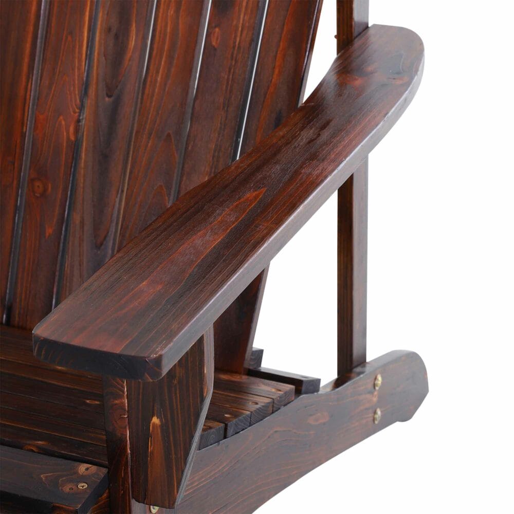 Gartenstuhl Adirondack Massivholz geflammt