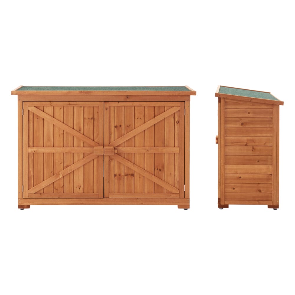 Geräteschrank Gartenhaus Kerteminde 88 x 128 x 50 cm Tannenholz