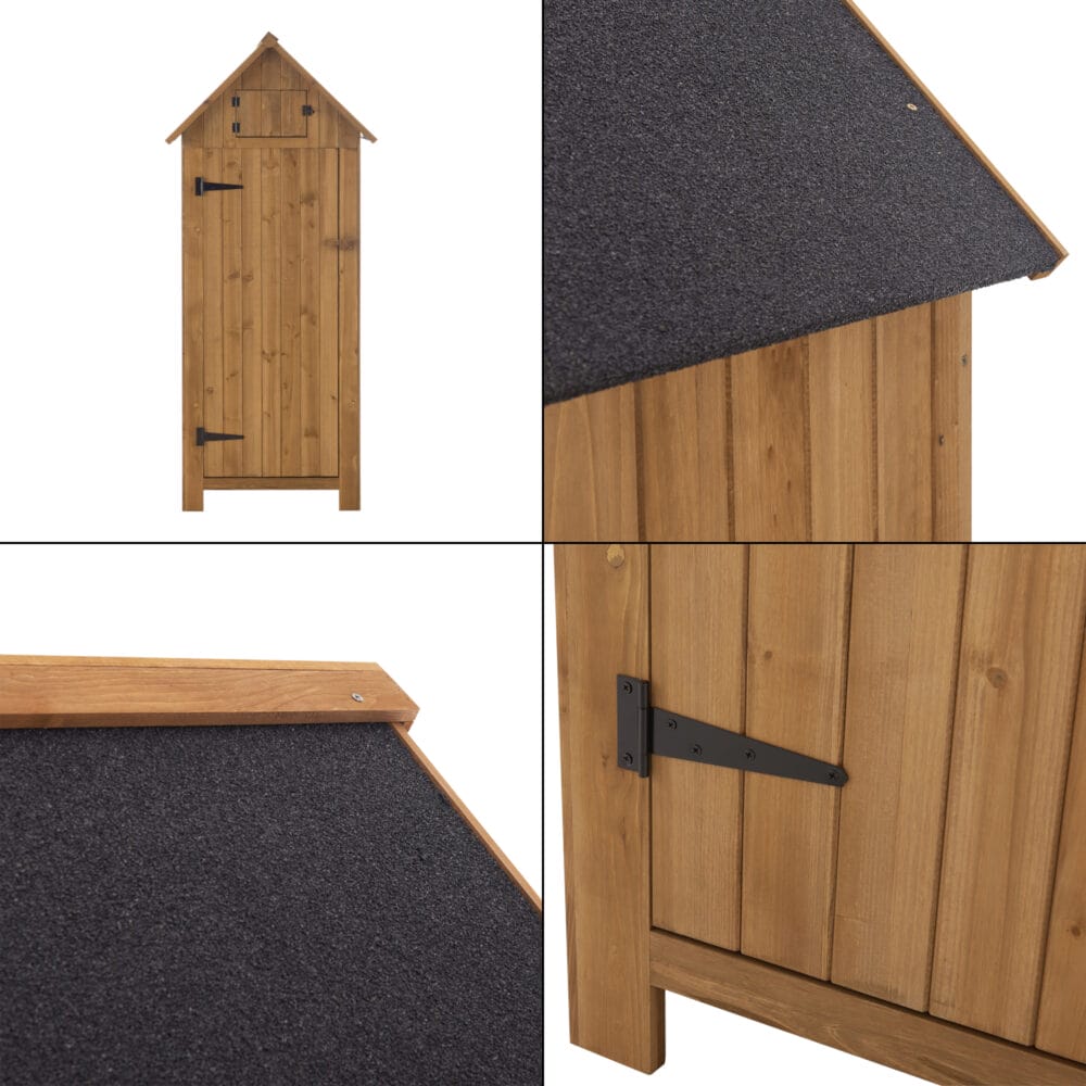 Geräteschrank Gartenhaus Ottrott 179x77x54cm Tannenholz