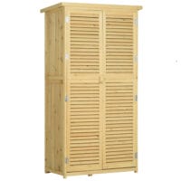 Geräteschuppen Gerätehaus Geräteschrank Holz 87x46.5x160cm