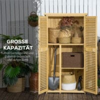 Geräteschuppen Gerätehaus Geräteschrank Holz 87x46.5x160cm