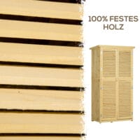 Geräteschuppen Gerätehaus Geräteschrank Holz 87x46.5x160cm
