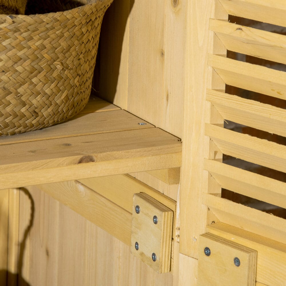 Geräteschuppen Gerätehaus Geräteschrank Holz 87x46.5x160cm