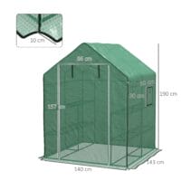 Gewächshaus Blache 140x143x190cm Ersatz-Folie für Gewächshaus