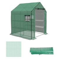 Gewächshaus Blache 140x143x190cm Ersatz-Folie für Gewächshaus