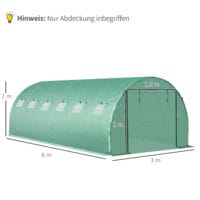 Gewächshaus Blache 6x3x2m Folie für Gewächshaus Folientunnel