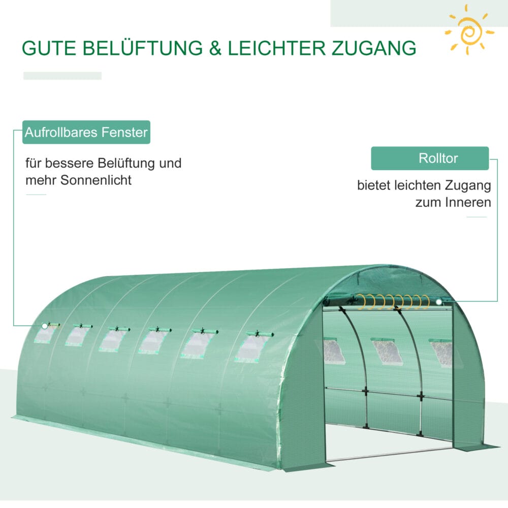 Gewächshaus Blache 6x3x2m Folie für Gewächshaus Folientunnel