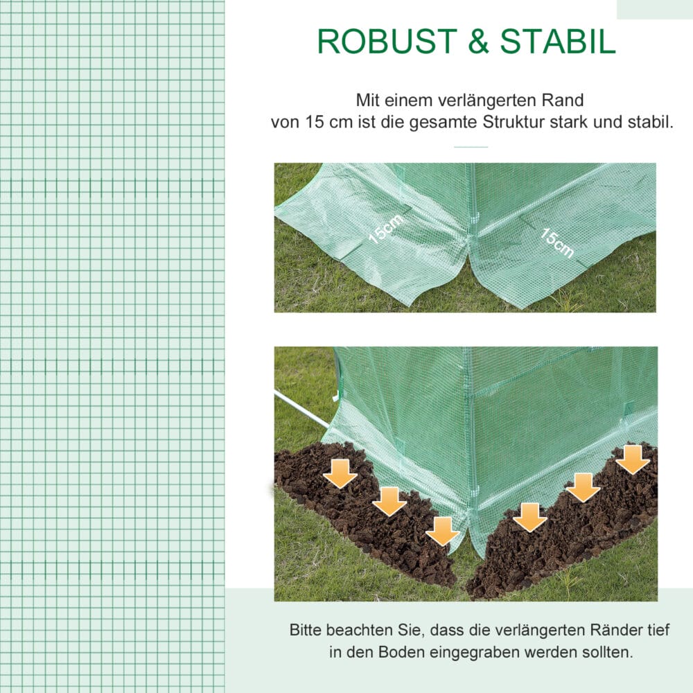 Gewächshaus Blache 6x3x2m Folie für Gewächshaus Folientunnel