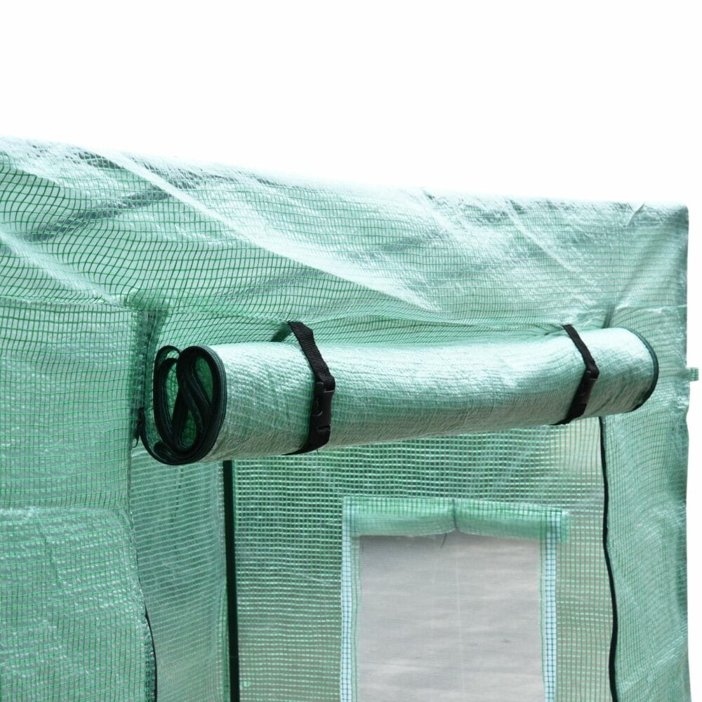 Gewächshaus Tomatenhaus Pflanzenhaus mit Fenster 200x77x170cm