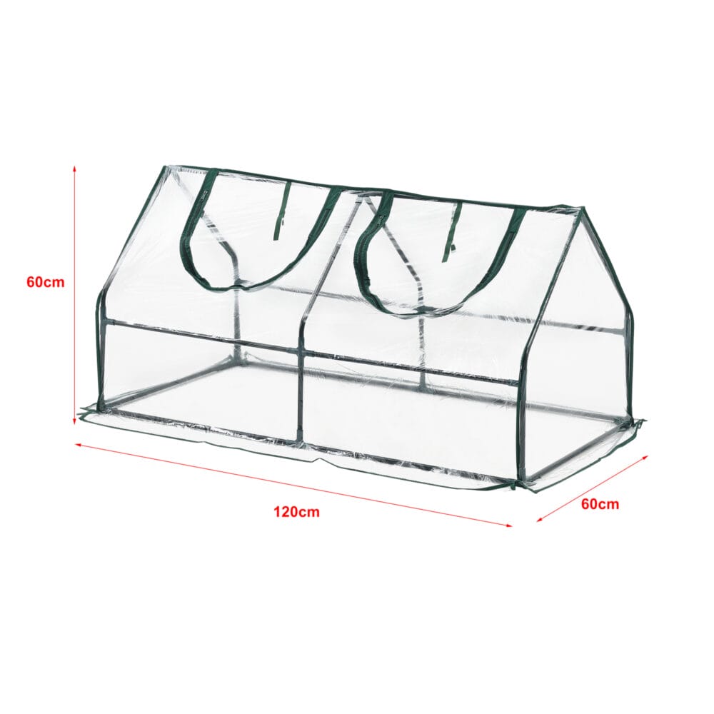 Mini Gewächshaus Laubach 120x60x60cm  PVC Folie