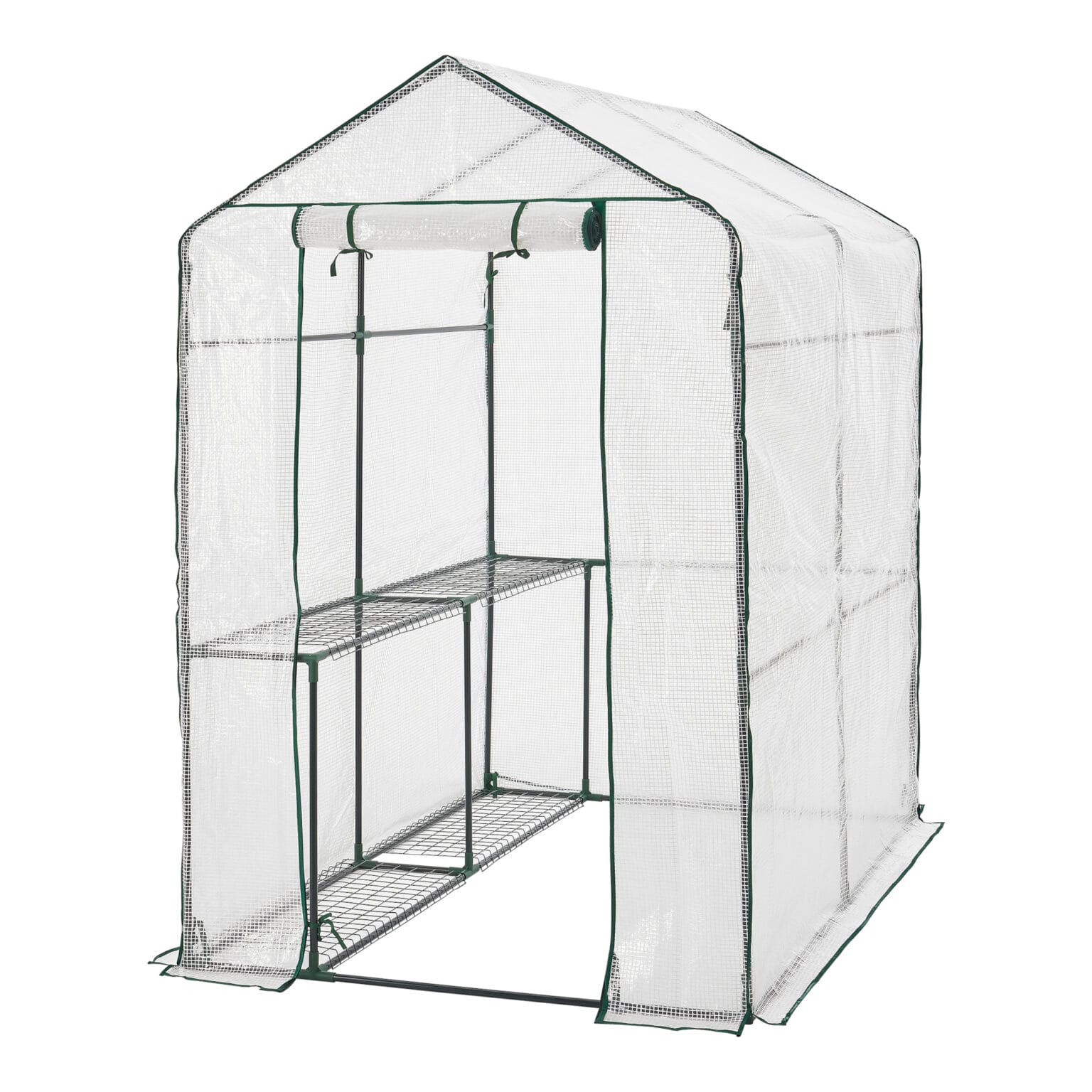Mini Gewächshaus Laubach 120x60x60cm PVC Folie jamballyouneed.ch