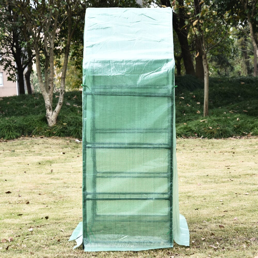 Gewächshaus Treibhaus mit Ablagen 143x73x195cm