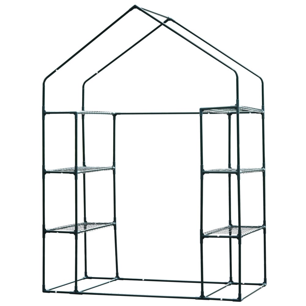 Gewächshaus Treibhaus mit Ablagen 143x73x195cm