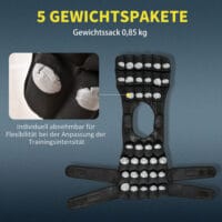 Gewichtsweste 30kg Trainingsweste Laufweste