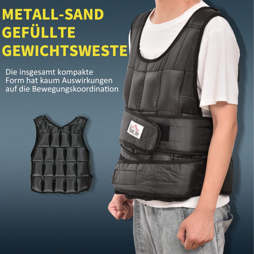 Gewichtsweste 30kg Trainingsweste Laufweste