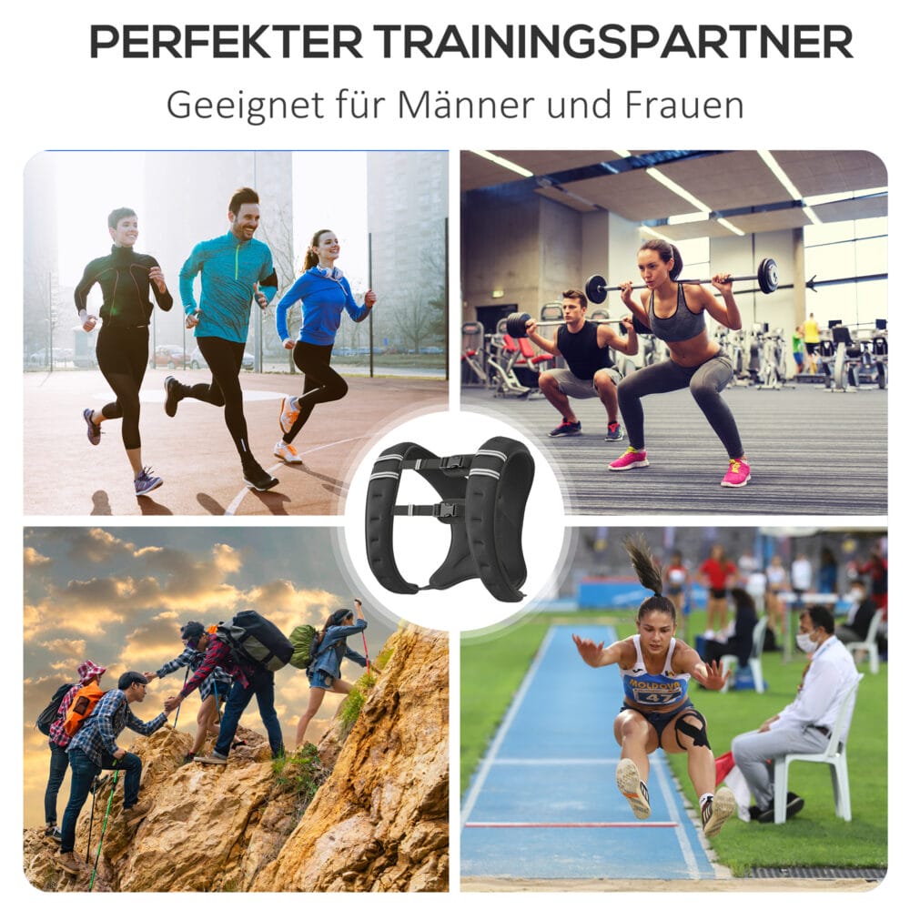 Gewichtsweste 5kg Trainingsweste Laufweste