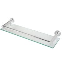 Glasablage Bad Wandmontage gehärtetes Glas Aluminium