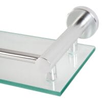 Glasablage Bad Wandmontage gehärtetes Glas Aluminium