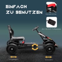 Gokart Kinderfahrzeug mit verstellbarem Sitz 5-12 Jahre