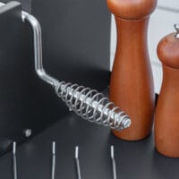 Grill mit Drehspiess Rostfreier Stahl 118x32x90cm