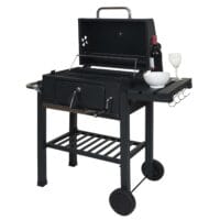 Grillwagen JAM-K93 Holzkohlegril mit Deckel 110x100x51cm