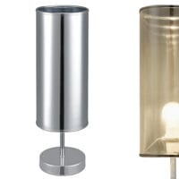 Tischlampe Gloss 1x E14 Ø 13.5x44cm Spiegelfolie Chromfarben