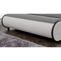 Kunstlederbett Valencia Kunstleder LED RGB Beleuchtung 180x200cm