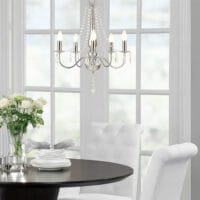 Kronleuchter Candle 150 x Ø 52 cm Kristall/Chrom