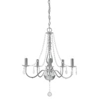 Kronleuchter Candle 150 x Ø 52 cm Kristall/Chrom