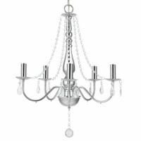 Kronleuchter Candle 150 x Ø 52 cm Kristall/Chrom
