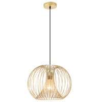 Hängelampe Hängeleuchte gold Modern E27 40W