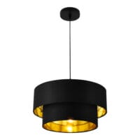 Hängeleuchte Lopar Ø 40cm Schwarz Gold