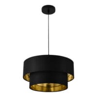 Hängeleuchte Lopar Ø 40cm Schwarz Gold