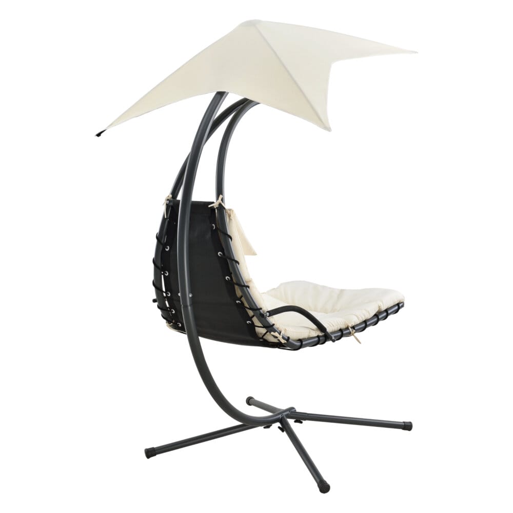 Hängeliege mit Sonnendach Beige